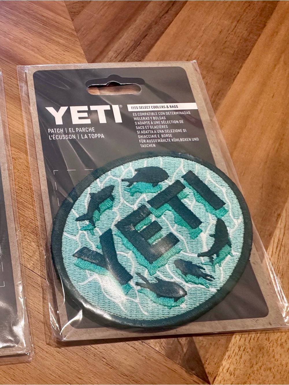 YETI Seafoam & Teal Embroidered Patch